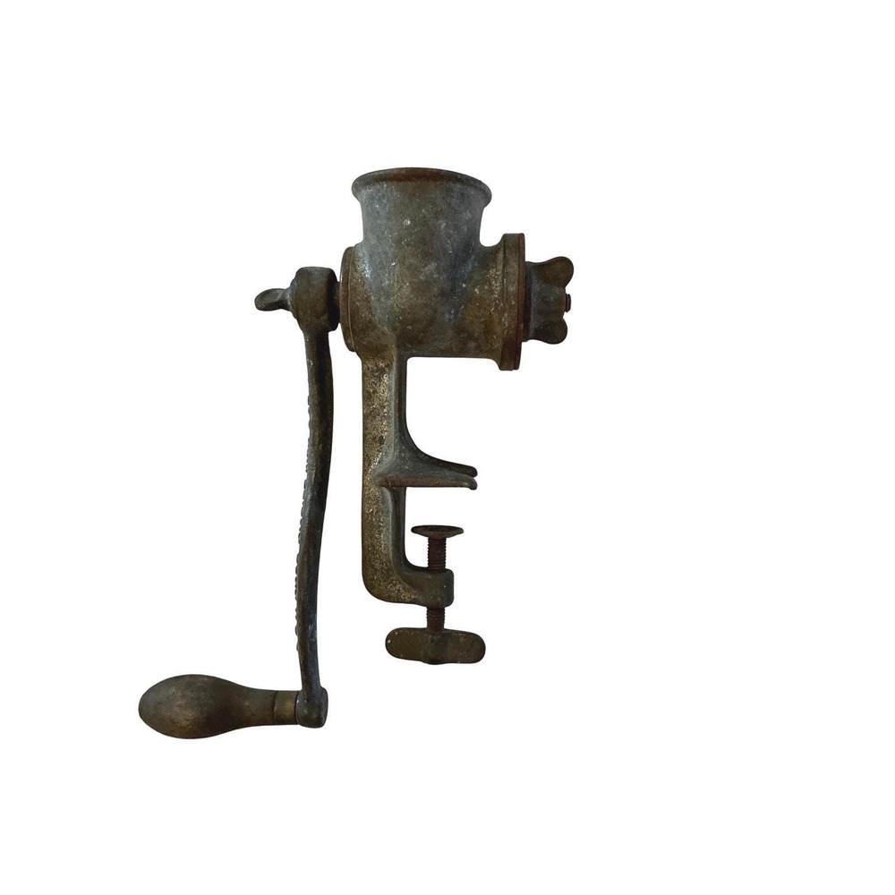 Antique Climax 51 Meat Grinder LF&C New Britain Conn USA Cast Iron Hand Crank